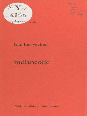 cover image of Mélancholie